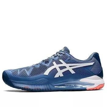 Кроссовки gel resolution 8 2e wide 'blue harmony' Asics, синий