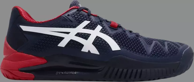 Кроссовки gel resolution 8 'peacoat' Asics, синий