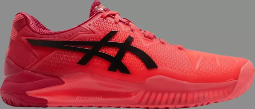 Кроссовки gel resolution 8 'tokyo - sunrise red' Asics, красный