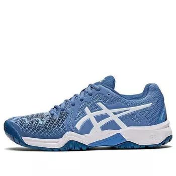 Кроссовки gel resolution 8 'blue harmony white' Asics, синий