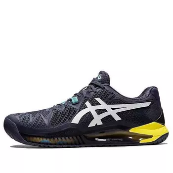 Кроссовки gel resolution 8 hard court 'australian open - indigo fog' Asics, синий