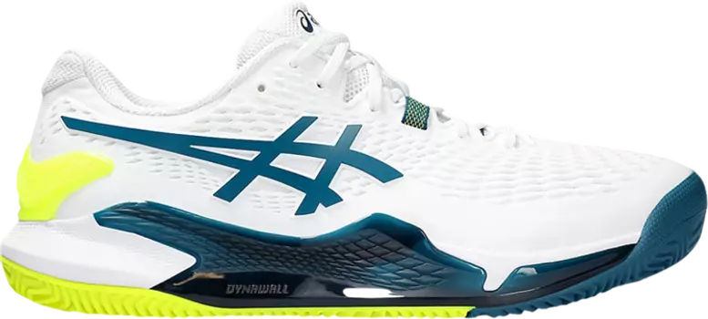 Кроссовки Gel Resolution 9 Clay 'White Restful Teal', белый