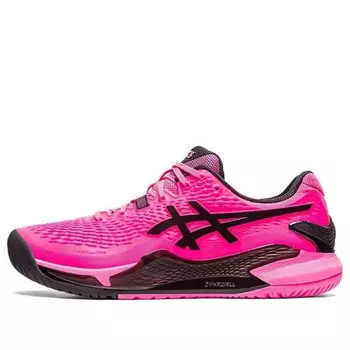 Кроссовки gel resolution 9 'hot pink' Asics, розовый