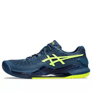 Кроссовки gel-resolution 9 'mako blue safety yellow' Asics, синий