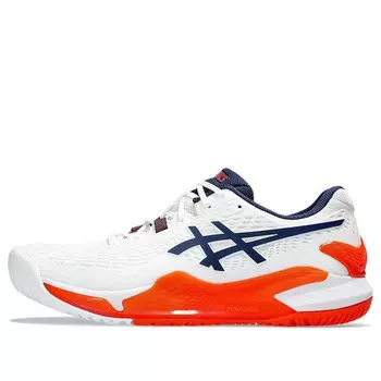 Кроссовки gel-resolution 9 'white blue expanse' Asics, белый