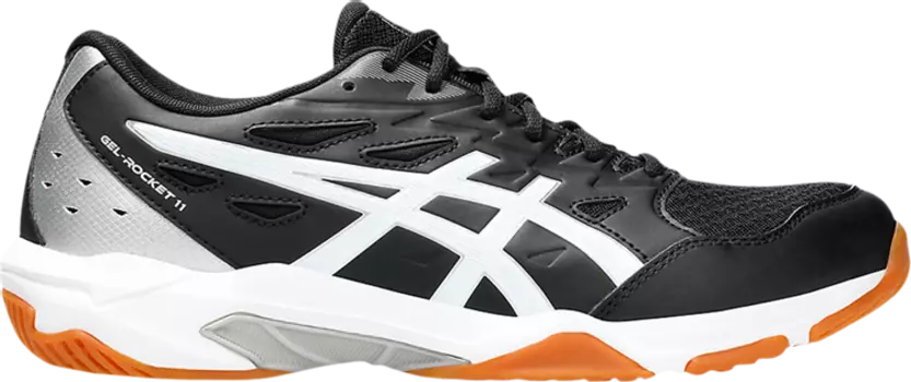 Кроссовки Gel Rocket 11 2E Wide 'Black Pure Silver', черный