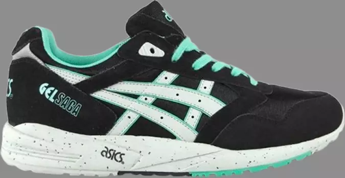 Кроссовки gel saga 'black mint' Asics, черный