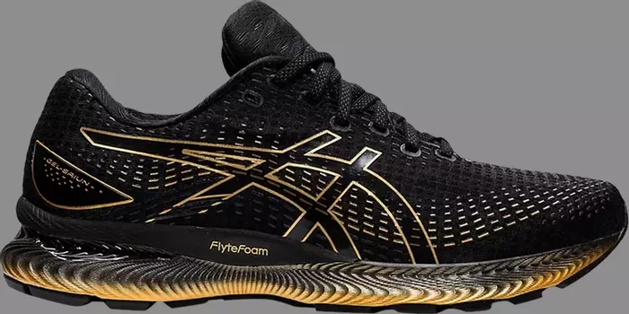 Кроссовки gel saiun 'black pure gold' Asics, черный