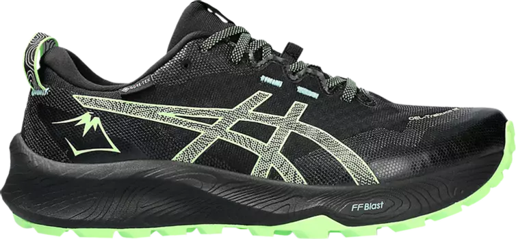Кроссовки Gel Trabuco 12 GORE-TEX 'Black Illuminate Green', черный