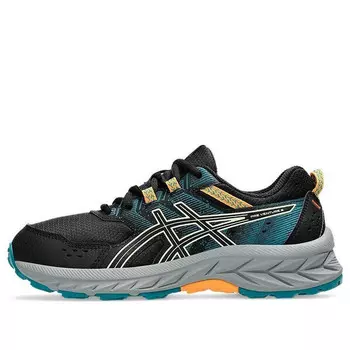 Кроссовки gel-venture 9 'black cool matcha' Asics, черный