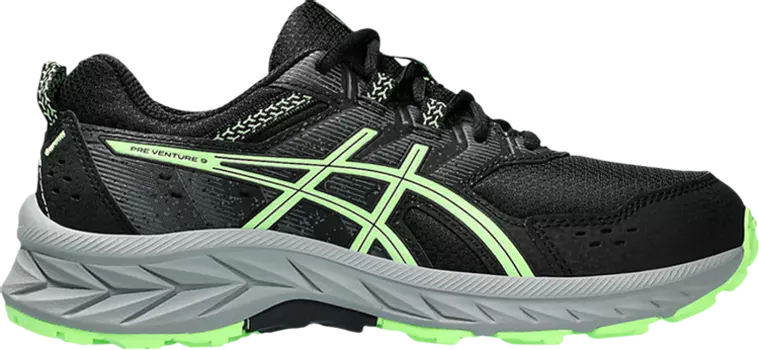 Кроссовки Gel Venture 9 GS 'Black Illuminate Green', черный
