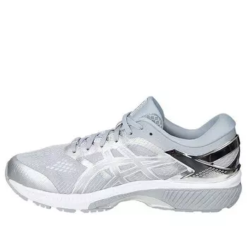 Кроссовки гелевые kayano 26 платина Asics, серебряный