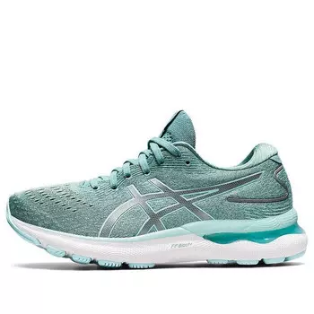 Кроссовки гелевые нимбус 24 ширина Asics, зеленый