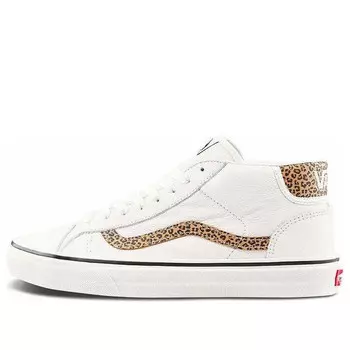 Кроссовки general mid skool skate shoes 'white brown' Vans, белый