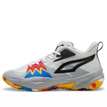 Кроссовки genetics 'glacial grey multi-color' Puma, серый