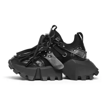 Кроссовки Geology Park Chunky женские с низким верхом Keddo, черный
