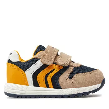 Кроссовки Geox B Alben Boy B453CA 02214 C6659 M Taupe/Navy, коричневый