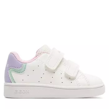 Кроссовки Geox B Eclyper Girl B365MA 000BC C0761 White/Lilac, белый