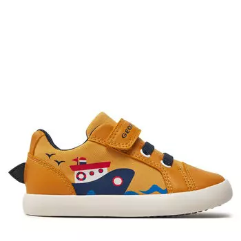 Кроссовки Geox B Gisli Boy B451NC 01054 C2PF4 S Ochreyellow/Navy, желтый