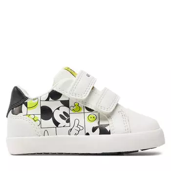 Кроссовки Geox B Kilwi Boy B45A7D 08554 C0552 M White/Fluo Yellow, белый