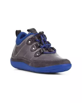Кроссовки Geox Barefeel из кожи, серый
