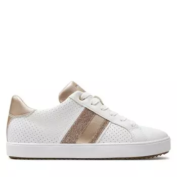 Кроссовки Geox D Blomiee D366HF 054AJ C1327 White/Lt Gold, белый