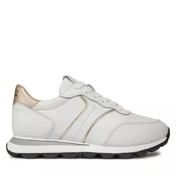 Кроссовки Geox D Spherica Vseries D45F4A 085NF C1327 White/Lt Gold, белый