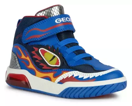 Кроссовки Geox "Flashing Shoe J INEK BOY", цвет Wei-Bunt