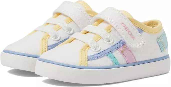 Кроссовки Geox Gisli 65, цвет White/Light Yellow