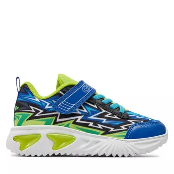 Кроссовки Geox J Assister Boy J45DZB 02ACE C4344 S Royal/Lime, синий