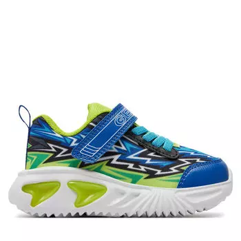Кроссовки Geox J Assister Boy J45DZB 02ACE C4344 M Royal/Lime, синий