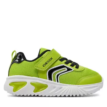 Кроссовки Geox J Assister Boy J45DZC 014CE C3707 S Lime/Black, зеленый