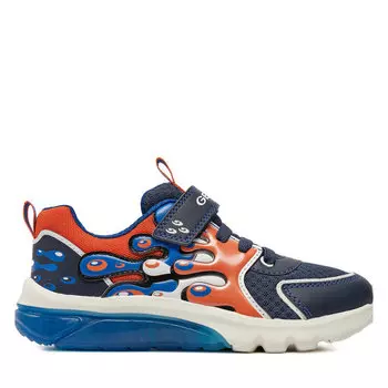 Кроссовки Geox J Ciberdron Boy J45LBA 01454 C0659 D Navy/Orange, темно-синий