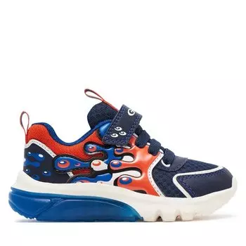 Кроссовки Geox J Ciberdron Boy J45LBA 01454 C0659 M Navy/Orange, темно-синий