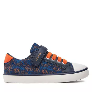 Кроссовки Geox J Gisli Boy J455CB 0AN54 C0820 S Navy/Orange, темно-синий