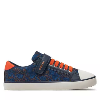 Кроссовки Geox J Gisli Boy J455CB 0AN54 C0820 D Navy/Orange, темно-синий