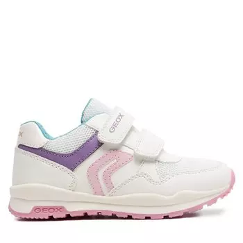 Кроссовки Geox J Pavel Girl J458CA 0BC14 C0406 S White/Pink, белый