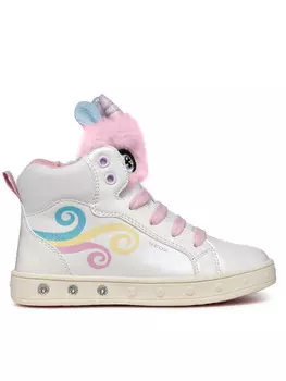 Кроссовки Geox J Skylin Girl J468WA 0NFBH C0653 M, белый