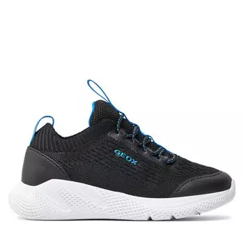 Кроссовки Geox J Sprintye Boy J25GBA 0006K C0035 M Black/Lt Blue, черный