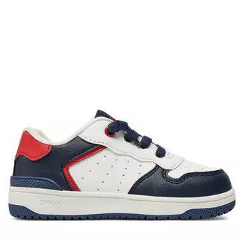 Кроссовки Geox J Washiba Boy J45LQB 05411 C0899 S White/Navy, темно-синий/белый