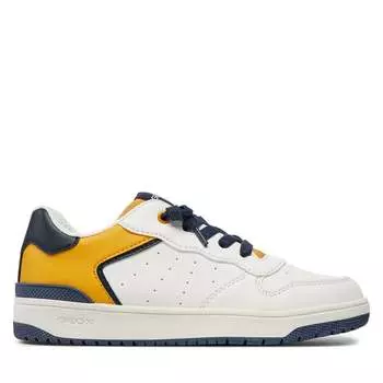 Кроссовки Geox J Washiba Boy J45LQB 05411 C0592 D White/Yellow, желтый белый