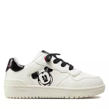 Кроссовки Geox J Washiba Girl J45HXE 000BC C0404 S White/Black, белый
