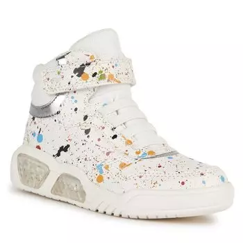 Кроссовки Geox JIlluminus Girl, белый
