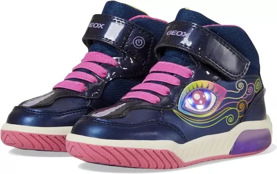 Кроссовки Geox Kids Inek Girl 7, цвет Navy/Multicolor