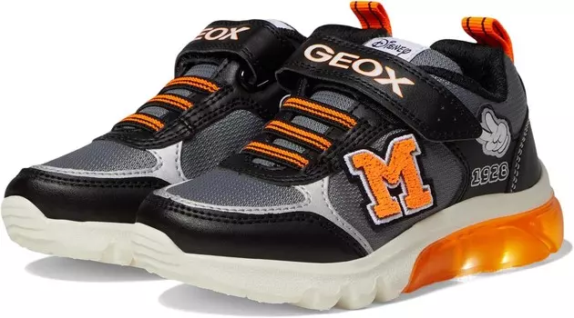 Кроссовки Geox Kids J Ciberdron Boy, цвет Black/Silver 1