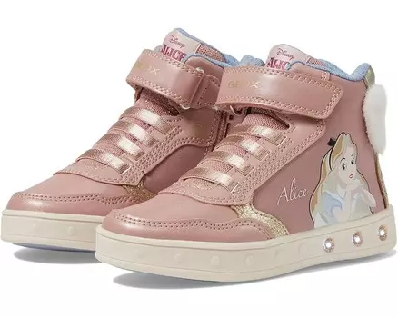 Кроссовки Geox Kids J Skylin Girl, цвет Light Rose/Platinum