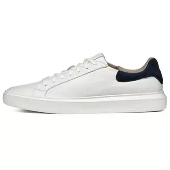 Кроссовки GEOX Skateboarding Shoes Men Low-top White/Navy, белый/темно-синий
