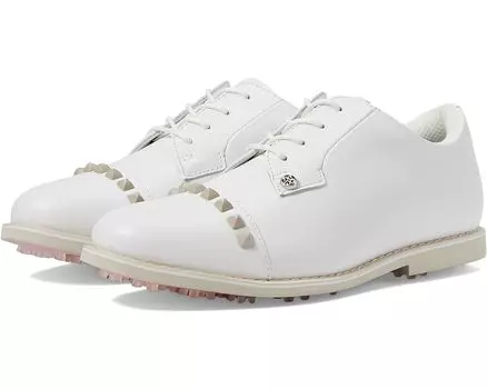 Кроссовки GFORE Gallivanter Pebble Leather Stud Cap Toe Golf Shoes, цвет Stone