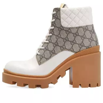 Кроссовки gg ankle boot 'beige' Gucci, бежевый