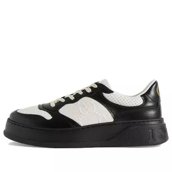 Кроссовки gg embossed sneakers 'black white' Gucci, белый